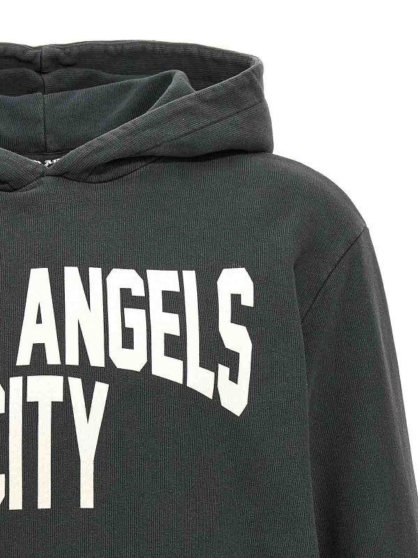 Palm Angels o1y0325 Logo Hoodie in Lead Size US S / EU 44-46 / 1 - 2 Thumbnail