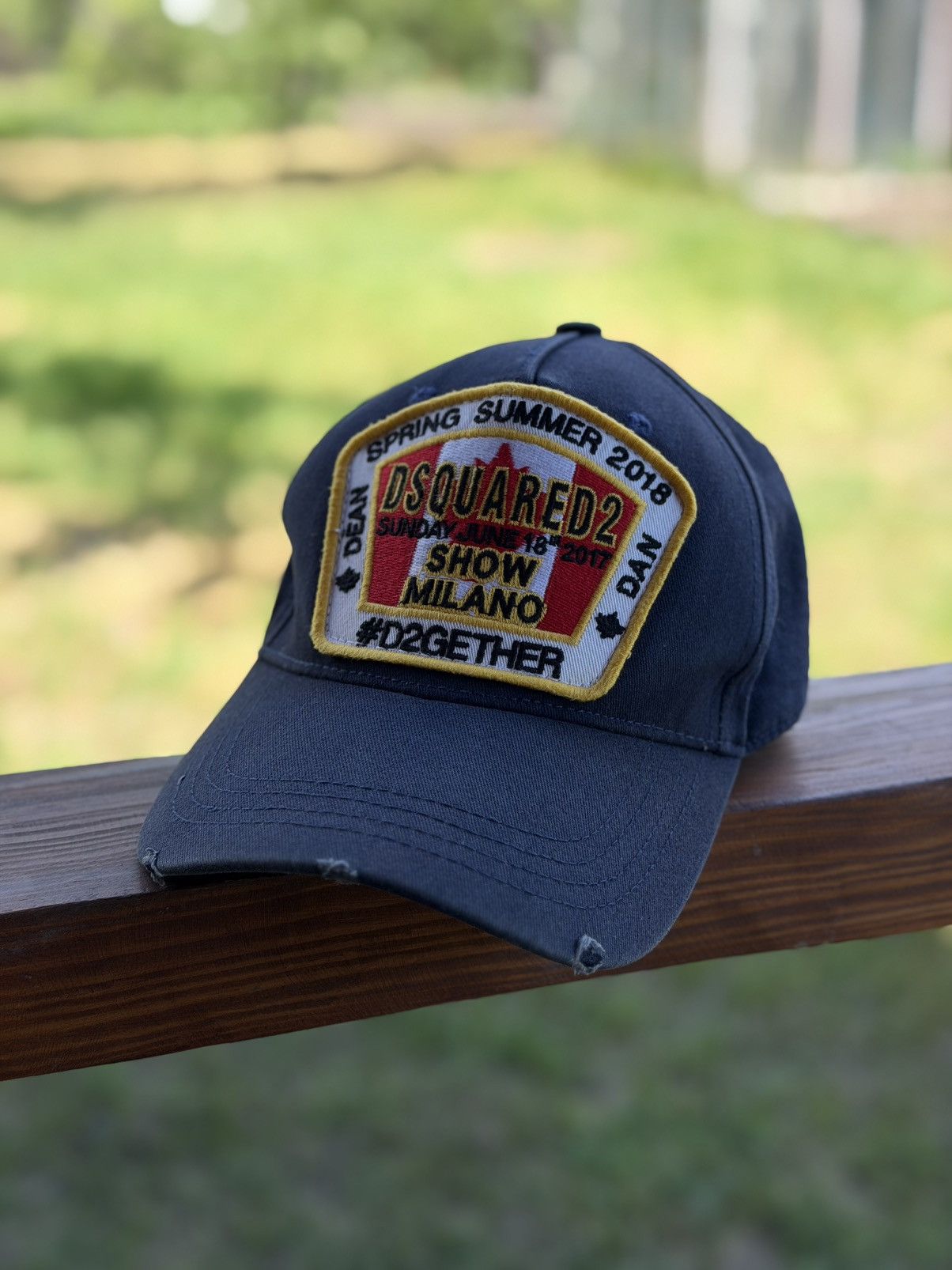 Dsquared2 Dsquared2 Blue Trucker Cap Hat Men's Size ONE SIZE - 1 Thumbnail