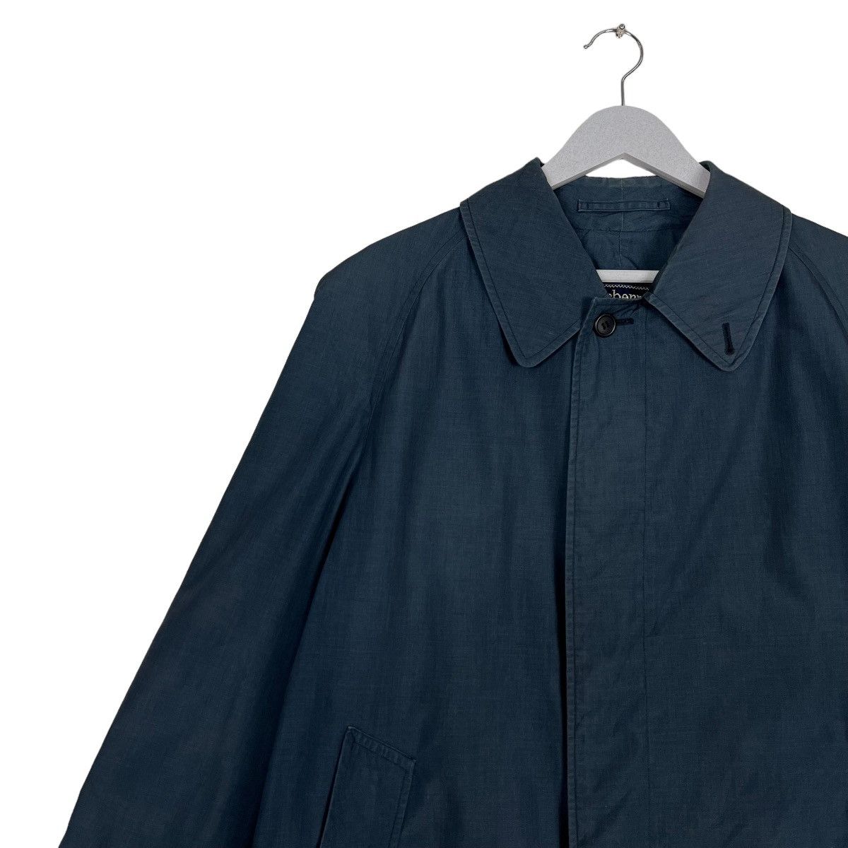 Burberry 🔥 NAVY BLUE BURBERRYS TRENCH COAT MADE IN ENGLAND Size US M / EU 48-50 / 2 - 8 Thumbnail