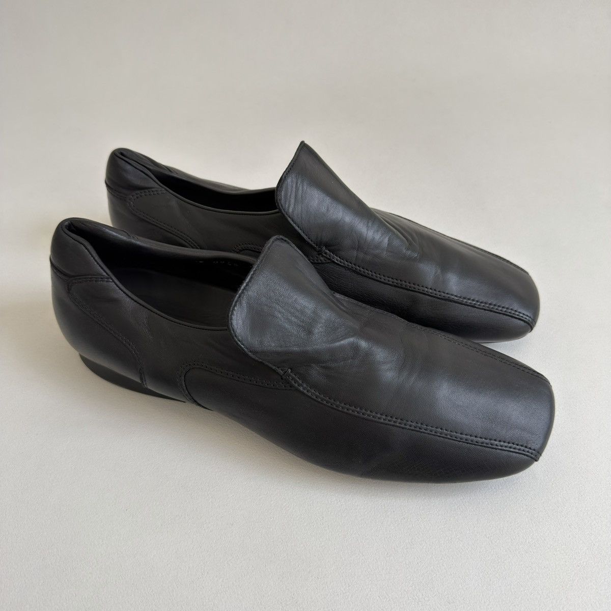 Prada Black Panelled Leather ‘Hybrid’ Loafers Size US 11 / EU 44 - 4 Thumbnail