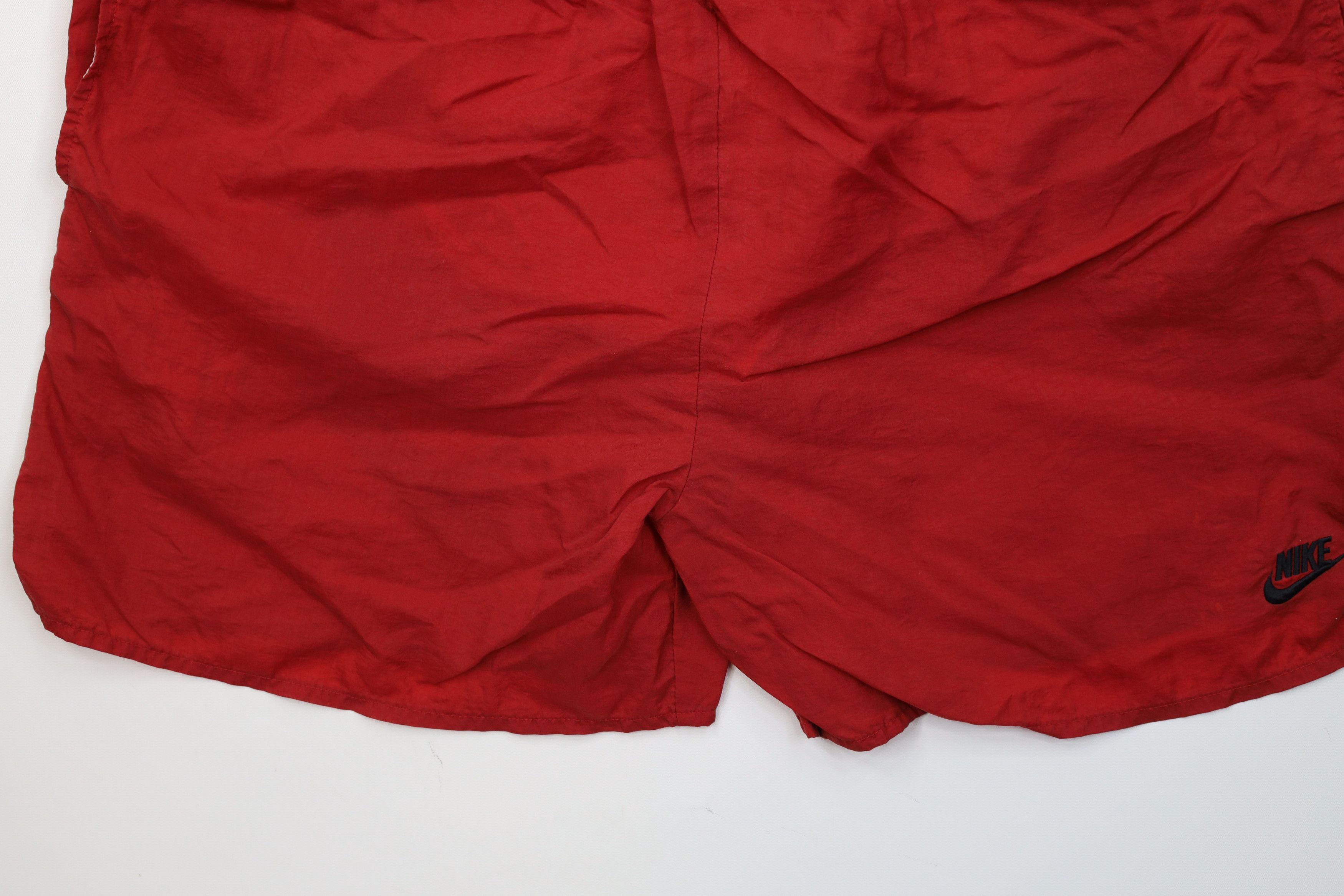 Nike Vintage 90s Nike Scott Big Swoosh Lined Shorts Baggies Red Size US 34 / EU 50 - 4 Thumbnail
