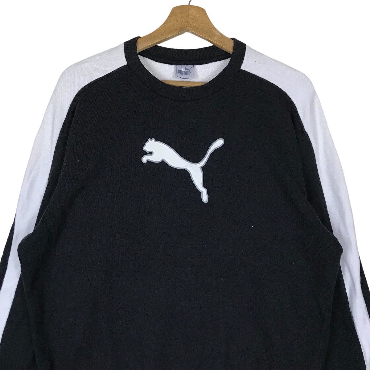 Puma Vintage Puma Big Logo Pullover Jumper Sweatshirt Size US M / EU 48-50 / 2 - 2 Thumbnail