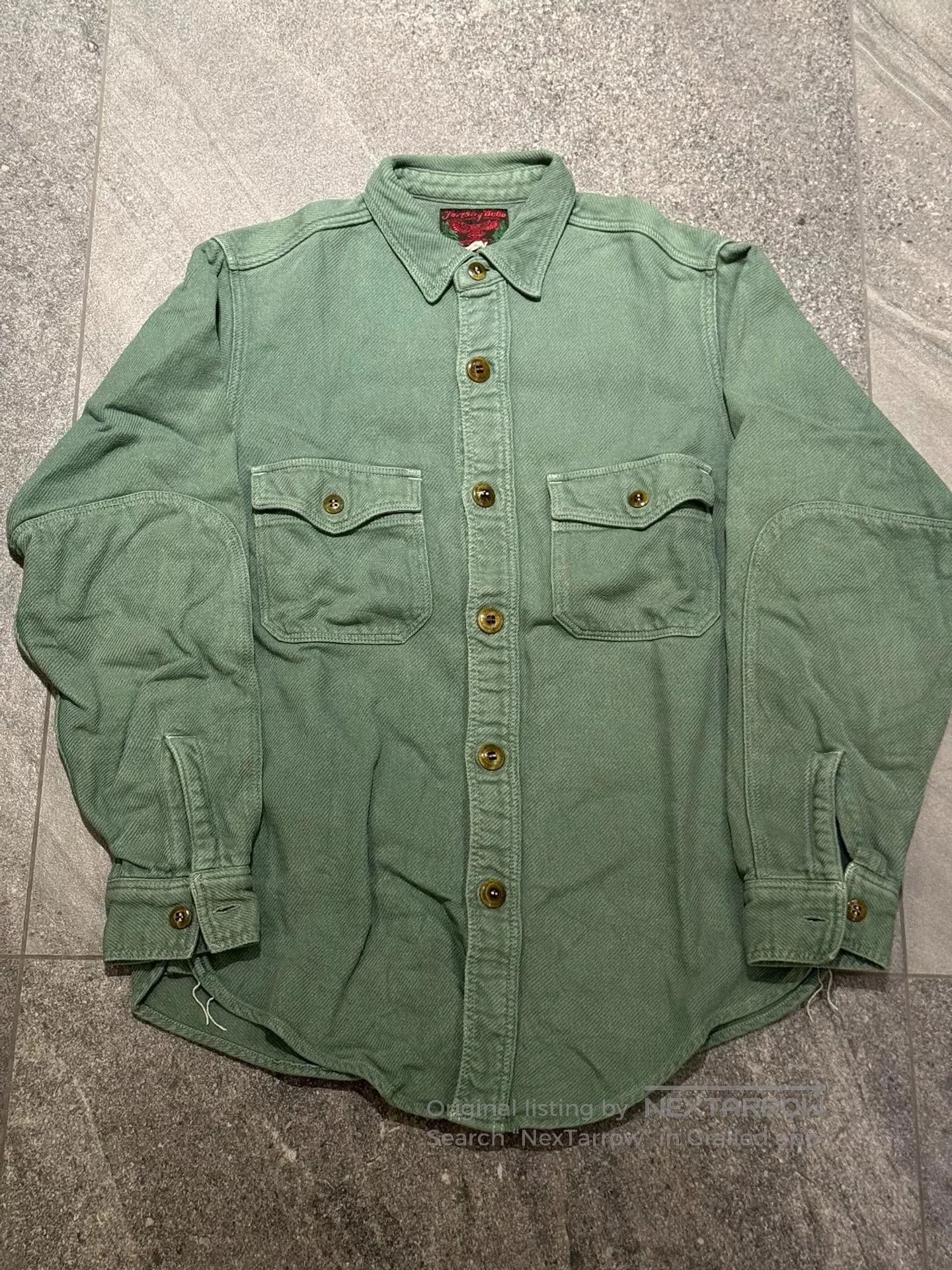 Freewheelers Green Flannel Shirt for Autumn Wear. Size US M / EU 48-50 / 2 - 1 Thumbnail