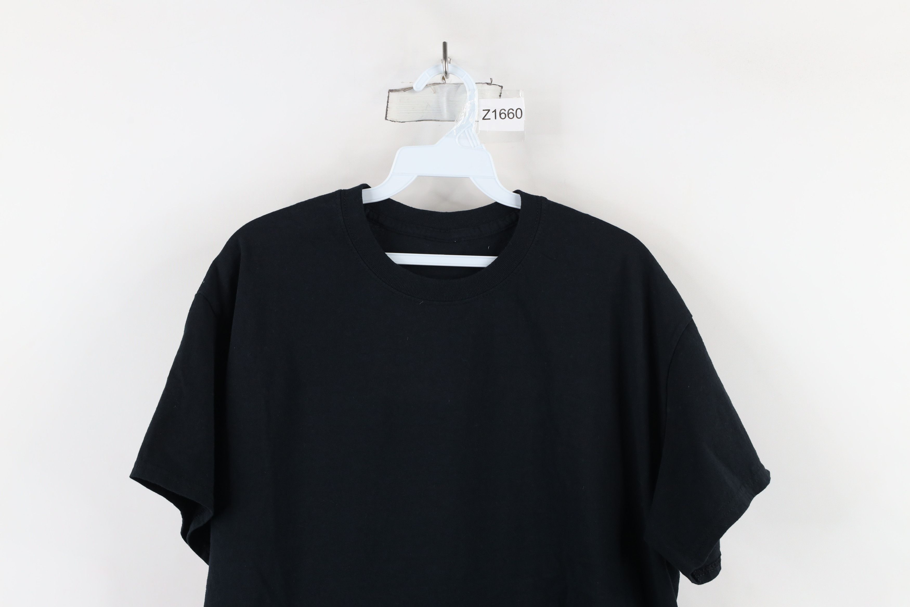 Vintage Vintage 90s Streetwear Short Sleeve T-Shirt Black Cotton Size US L / EU 52-54 / 3 - 2 Thumbnail