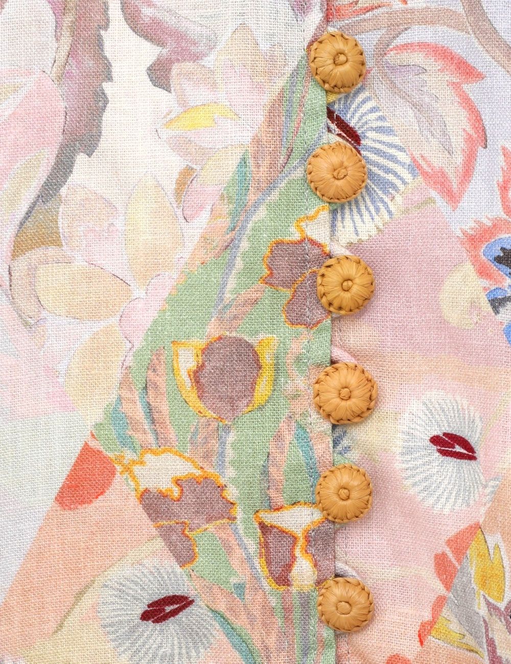 Zimmermann oc11z0825 Illustration Belted Mini Dress in Multicolor Size XS / US 0-2 / IT 36-38 - 6 Thumbnail