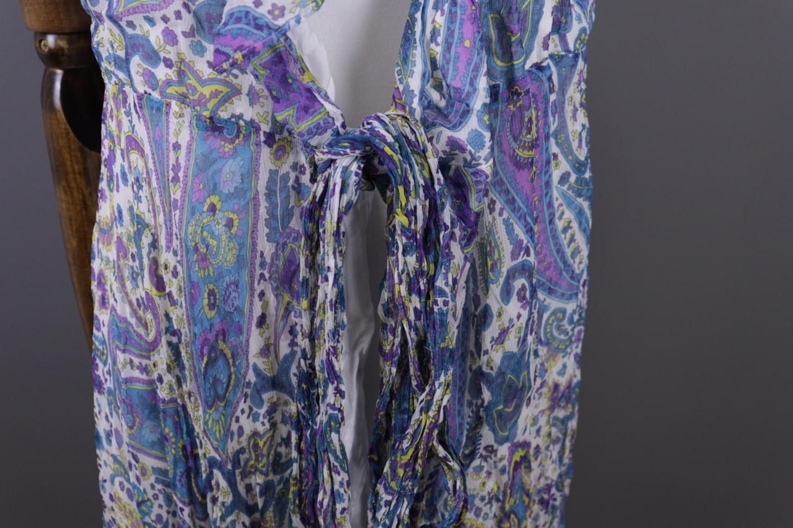 Lauren Ralph Lauren Lauren Ralph Lauren Paisley Silk Cardigan Cape Size 8 / M Size L / US 10 / IT 46 - 2 Thumbnail