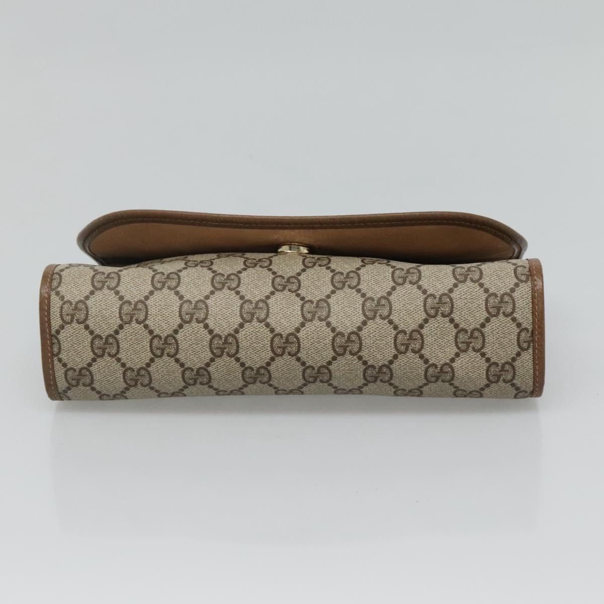 Gucci GUCCI GG Supreme Clutch Bag Pvc Leather Beige Green Red Size ONE SIZE - 6 Thumbnail