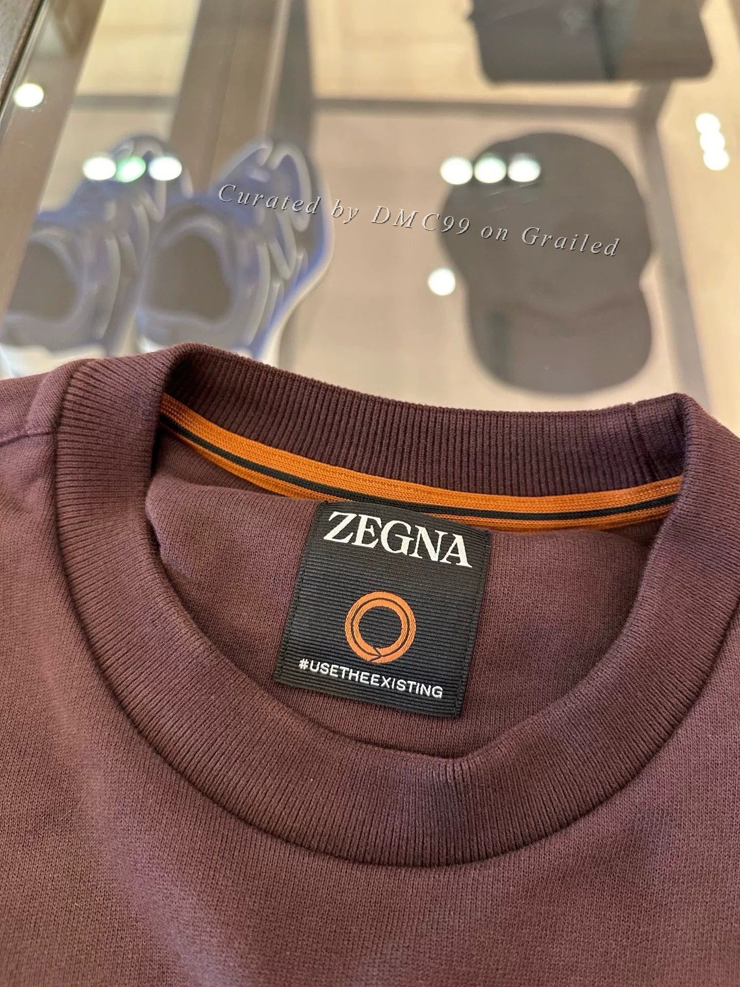 Ermenegildo Zegna Zegna Men's Relaxed Purple Sweatshirt Size US S / EU 44-46 / 1 - 7 Thumbnail
