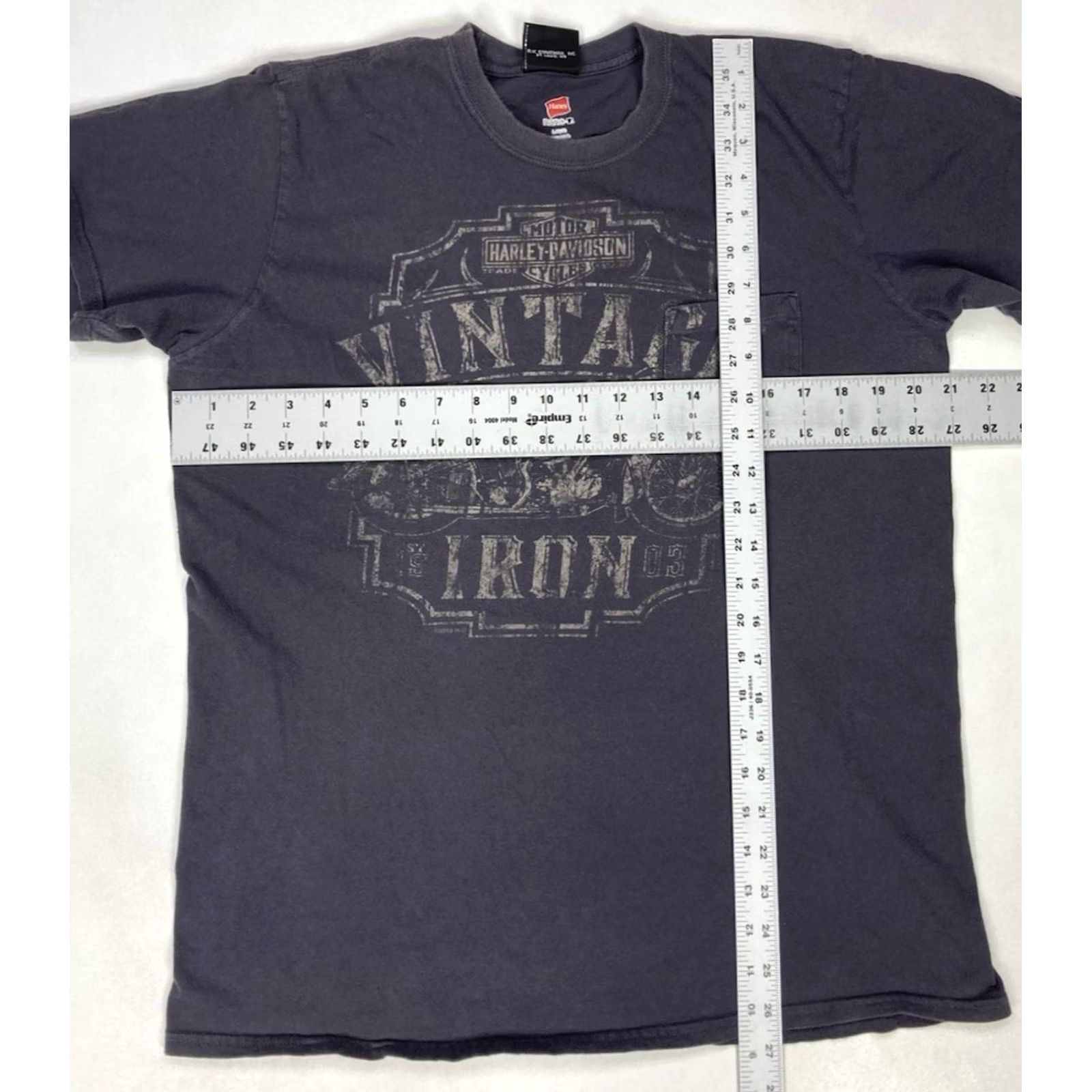 Harley Davidson VINTAGE Harley-Davidson Miami Florida Graphic Pocket T-shirt Men Large Gray Calcified? Size US L / EU 52-54 / 3 - 5 Thumbnail
