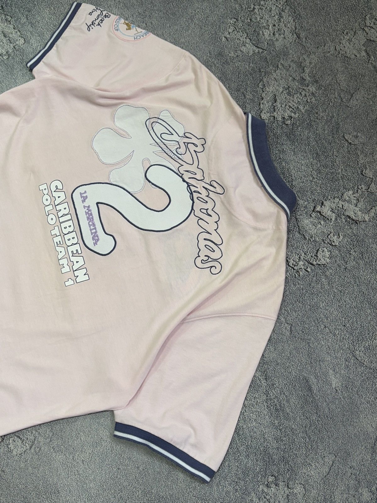 La Martina La Martina Argentina Ocean Polo Club Pink Patch Logo XXL Size US XXL / EU 58 / 5 - 13 Thumbnail