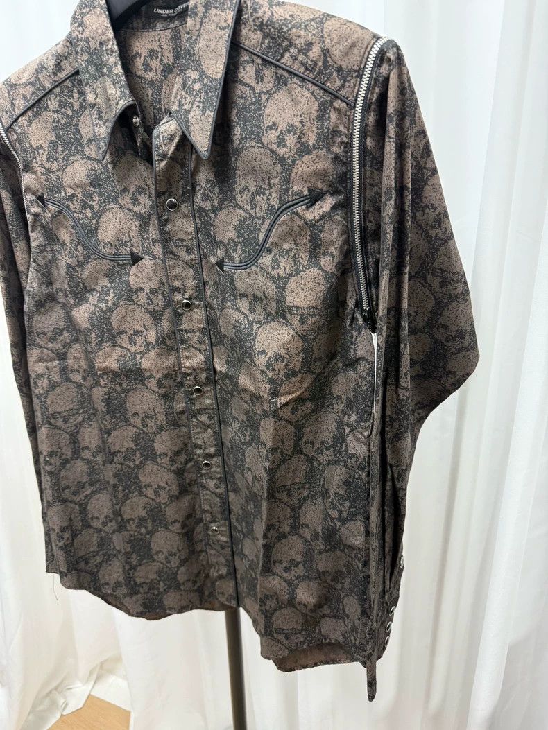 Undercover Undercover size os Skull Zipper Patchwork Limited Shirt Size US M / EU 48-50 / 2 - 2 Thumbnail