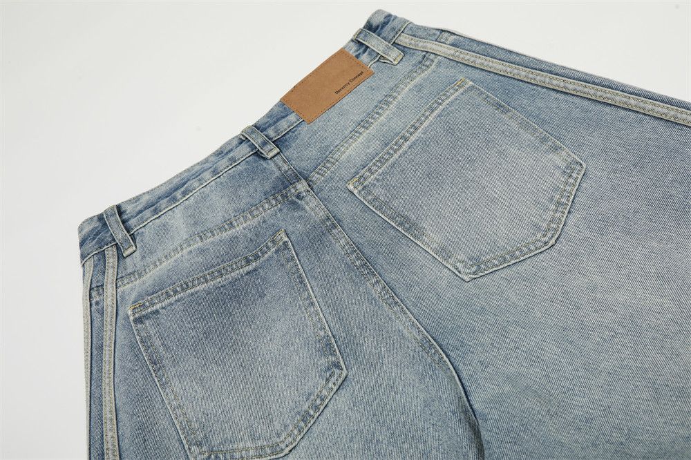 Jean American retro men's washed distressed jeans Size US 32 / EU 48 - 6 Thumbnail