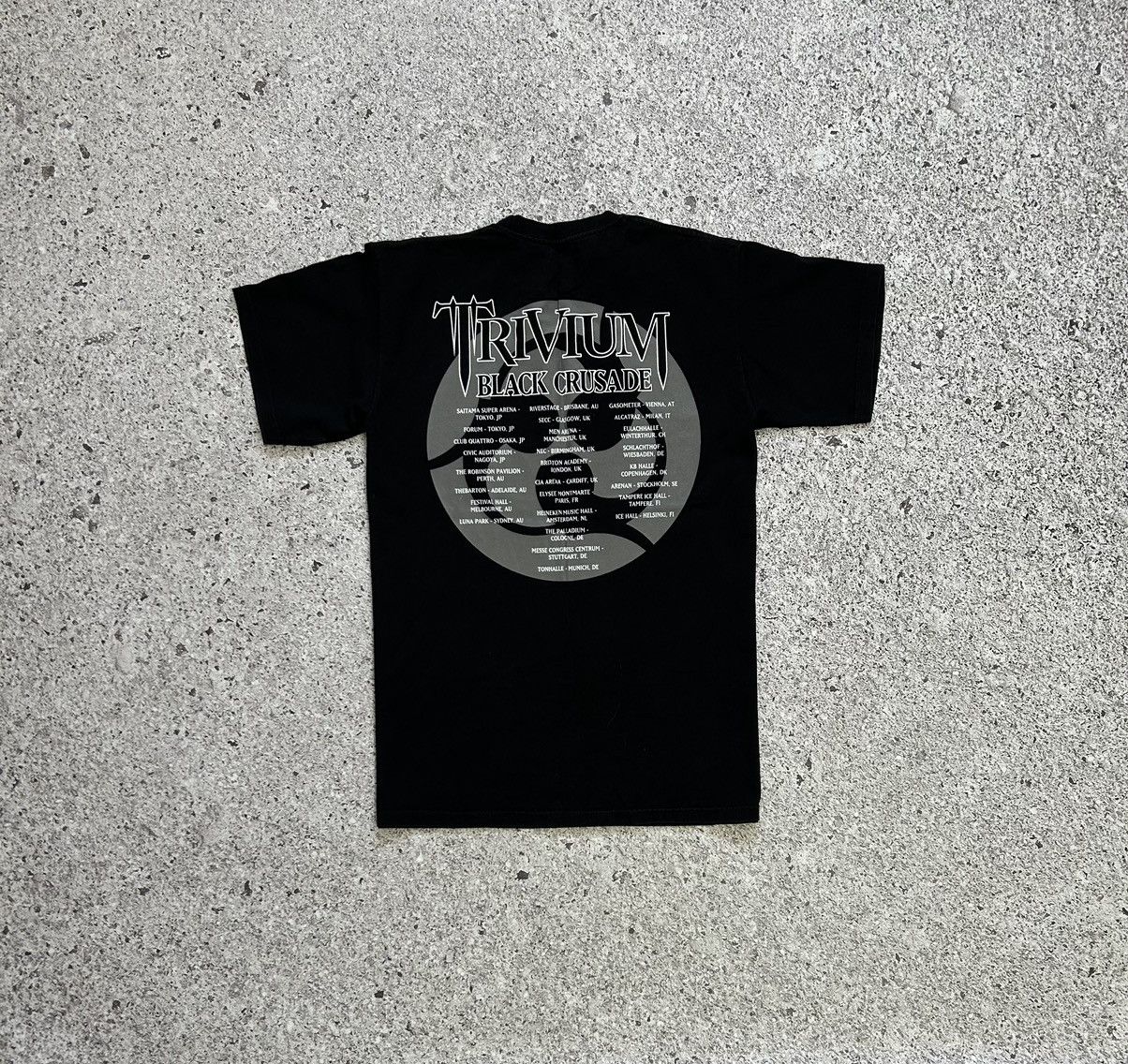 Band Tees × Vintage Vintage 2000’s Trivium Black Crusaide Rock Band Tour T-Shirt Size US L / EU 52-54 / 3 - 6 Thumbnail