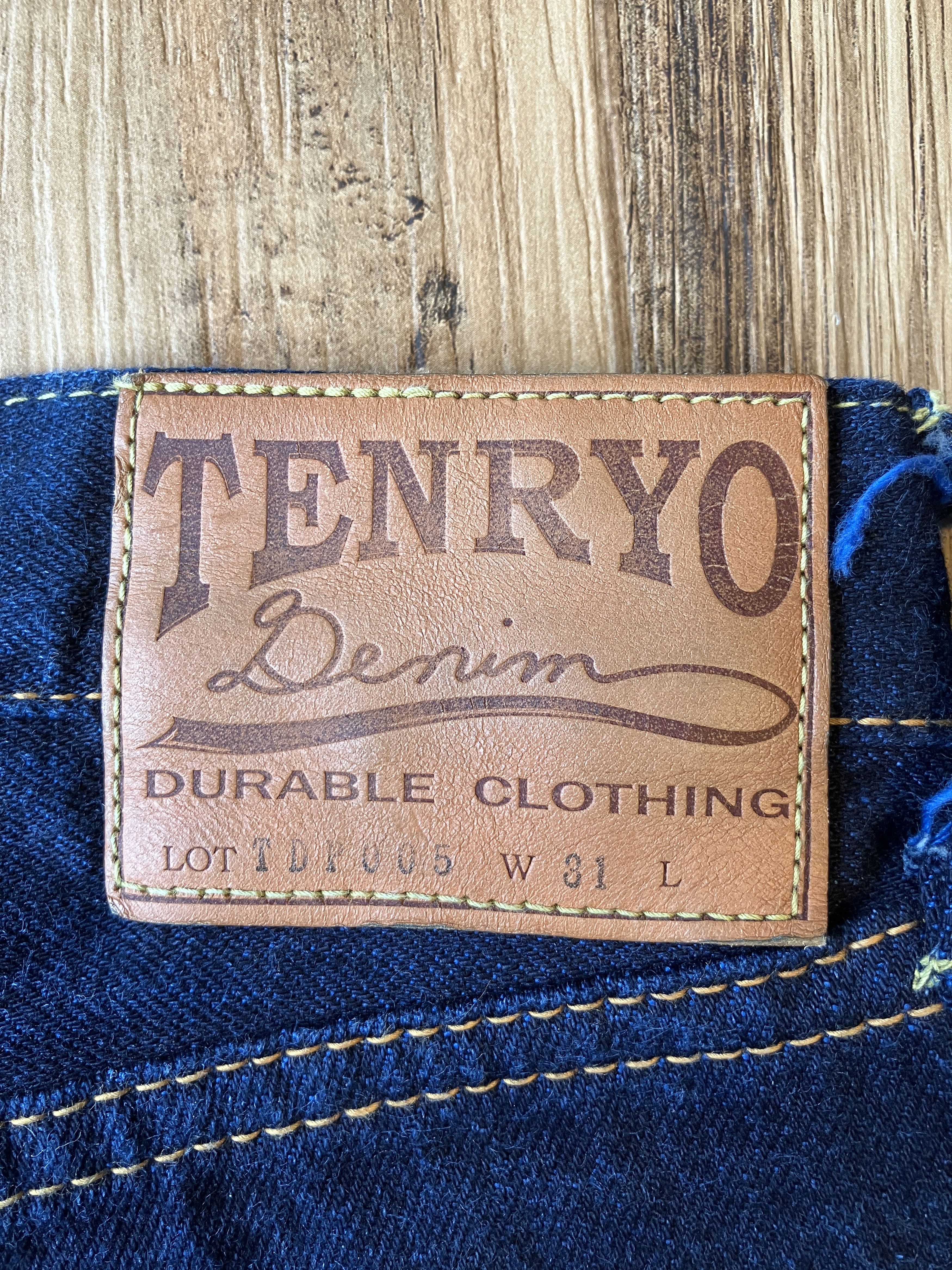Japanese Brand TENRYO DENIM TDP005 W31 x L35 “Color Revolution” Indigo&blue Size US 31 - 3 Thumbnail
