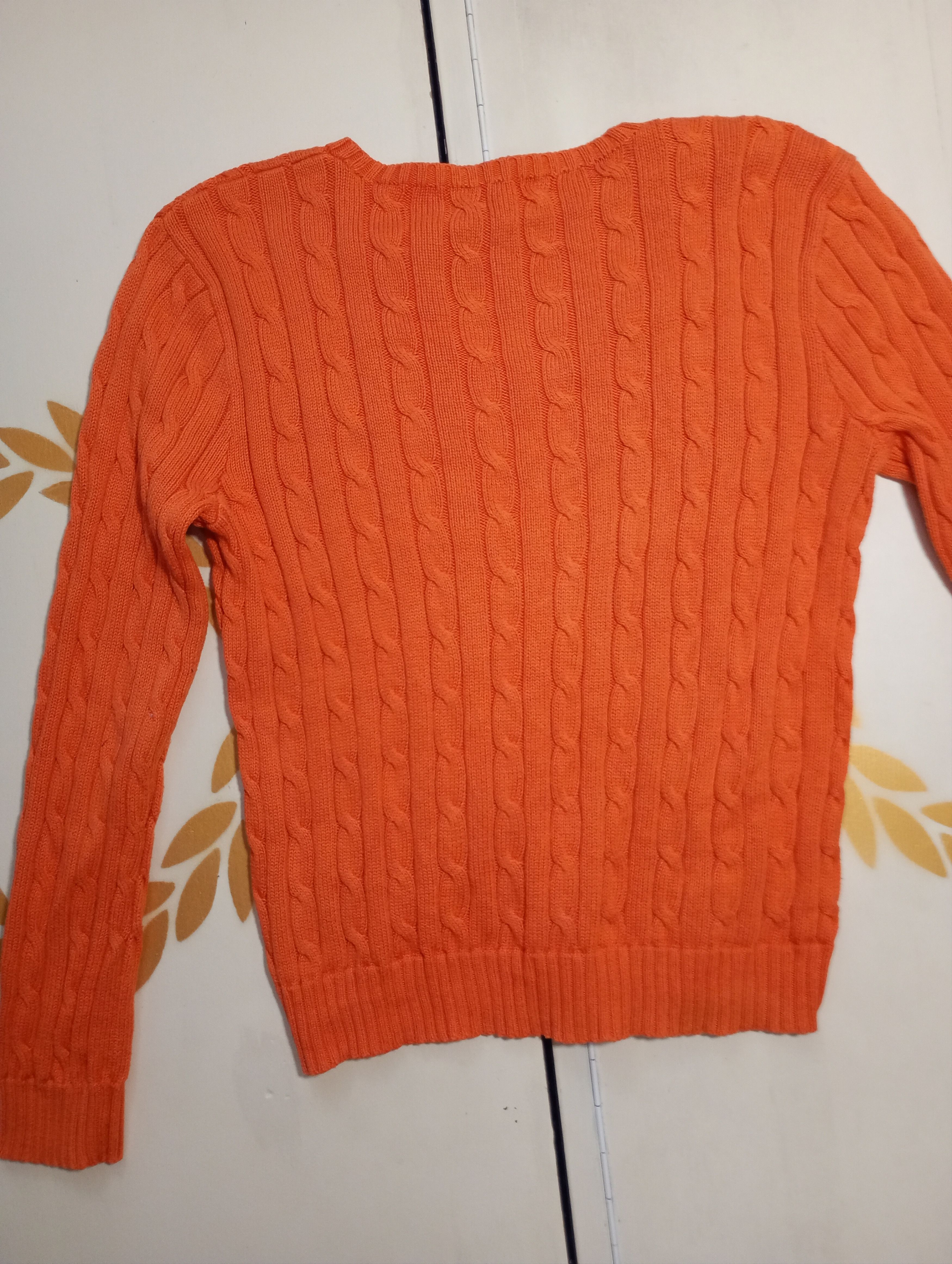 Polo Ralph Lauren Polo Ralph Lauren Women's V-Neck Cable Knit Jumper Size L / US 10 / IT 46 - 9 Thumbnail