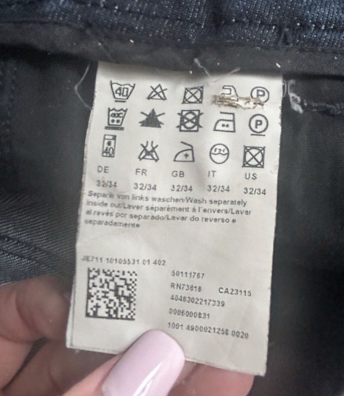 Hugo Boss HUGO BOSS Indigo Dark Denim 3/4 Capri Jeans Size 32" / US 10 / IT 46 - 5 Thumbnail
