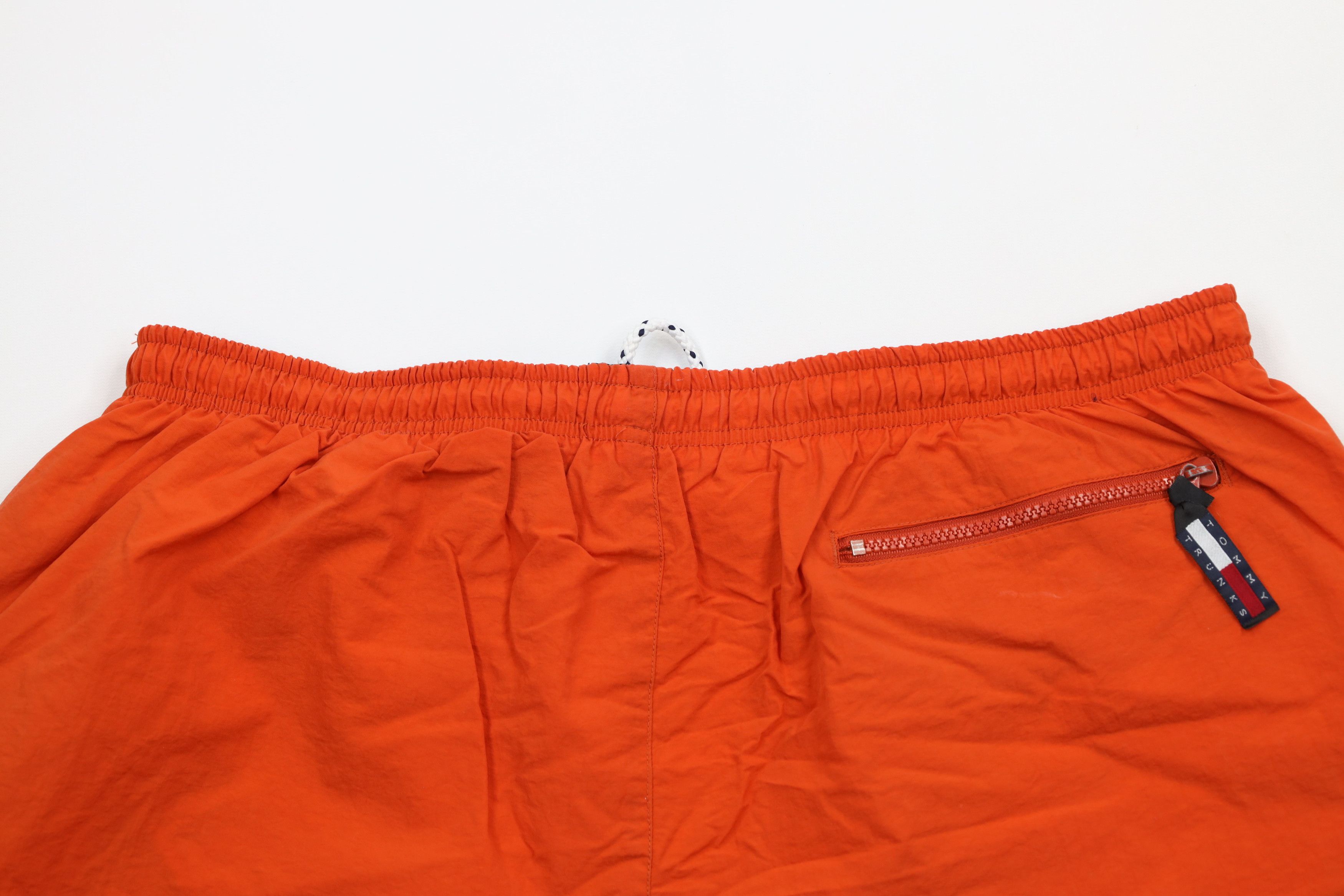 Tommy Hilfiger × Vintage Vintage 90s Tommy Hilfiger Above Knee Shorts Trunks Orange Size US 36 / EU 52 - 12 Thumbnail