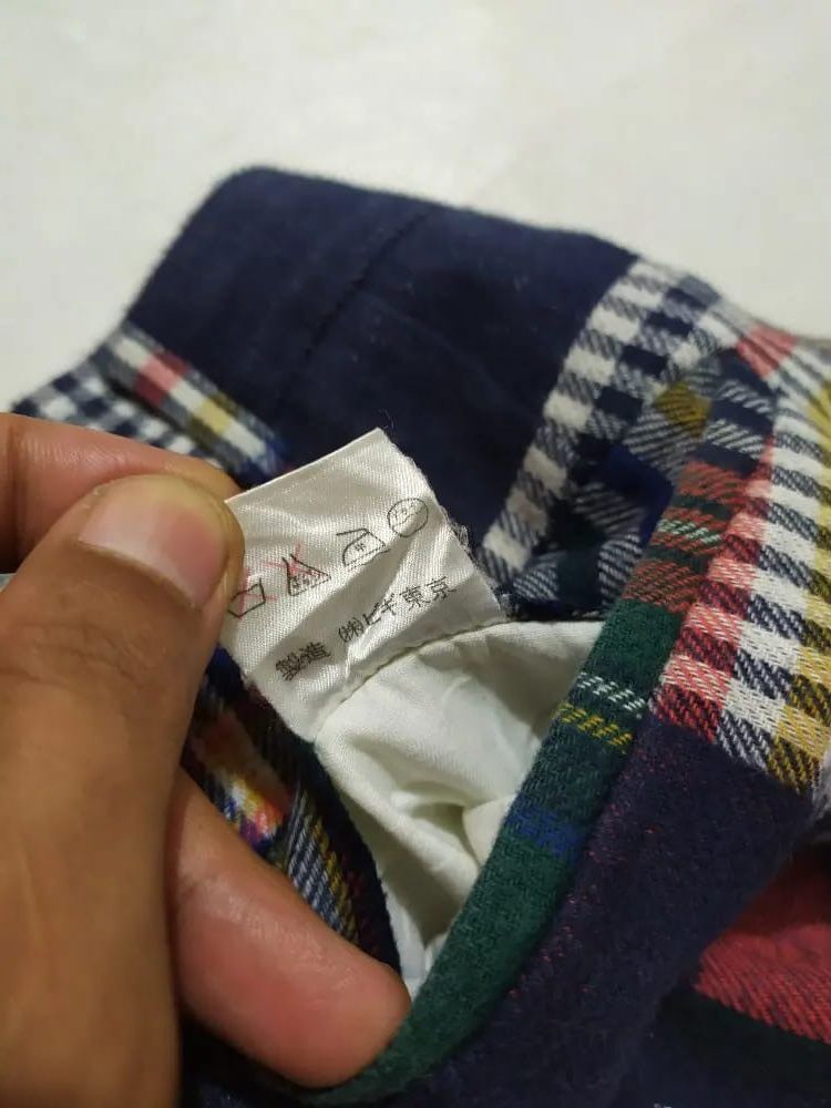 Japanese Brand Bigi Co Pants Casual Multicolor Checkered Plain Size US 29 - 10 Thumbnail