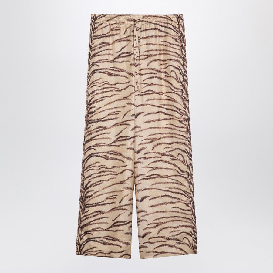 Stella McCartney o1d2blof1024 Print Pant in Beige Size 26" / US 2 / IT 38 - 1 Thumbnail