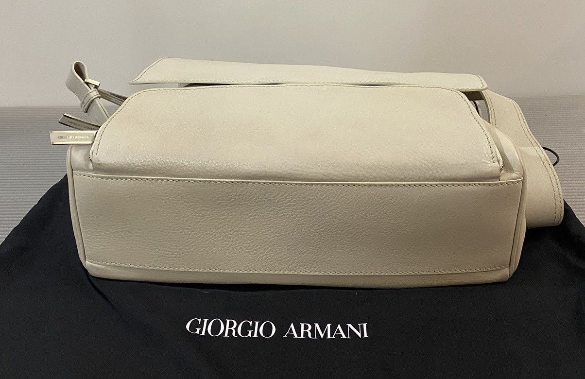 Giorgio Armani Giorgio Armani 🇮🇹 cement calf carry all travel bag unisex NEW Size ONE SIZE - 12 Thumbnail