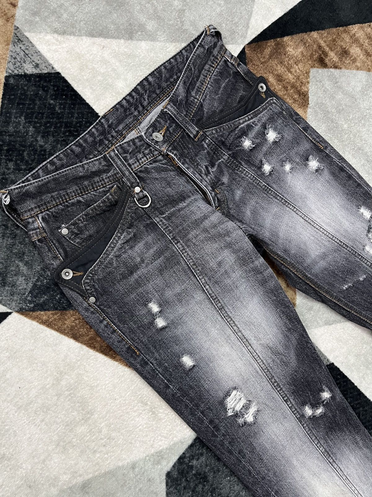 Other Y2K Hideaways Nicole Nfcm Flared Distress Punk Jeans Size US 31 - 9 Thumbnail