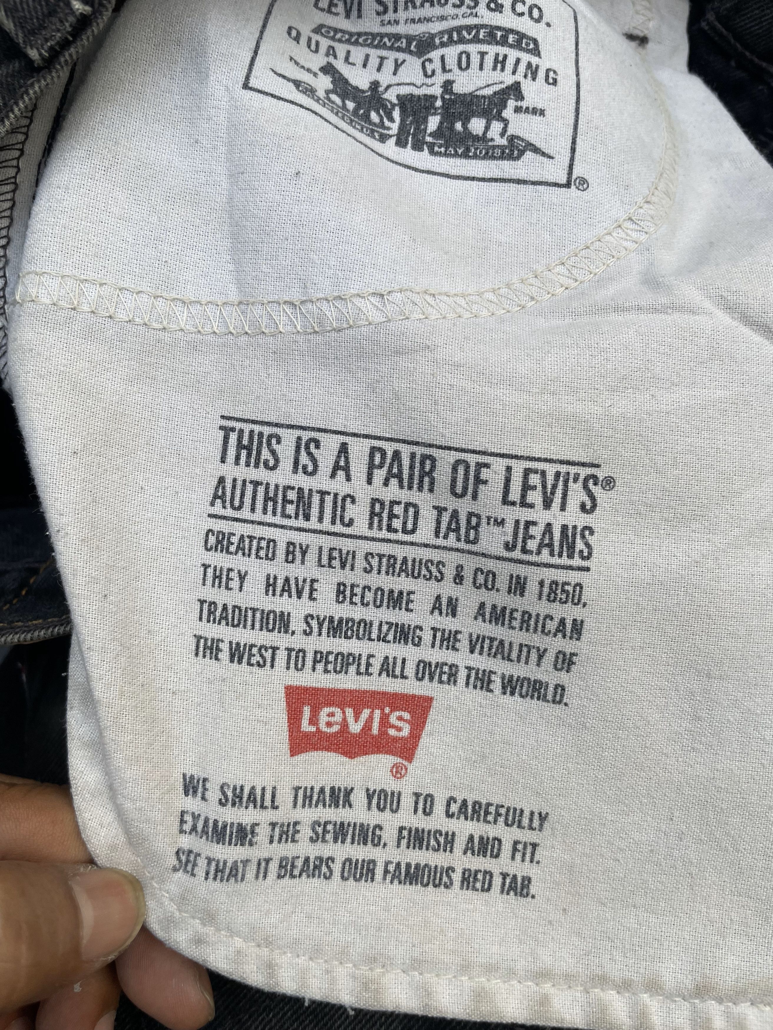 Levi's Vintage 1998 Levis 505 e Black Faded Denim Size US 31 - 17 Thumbnail