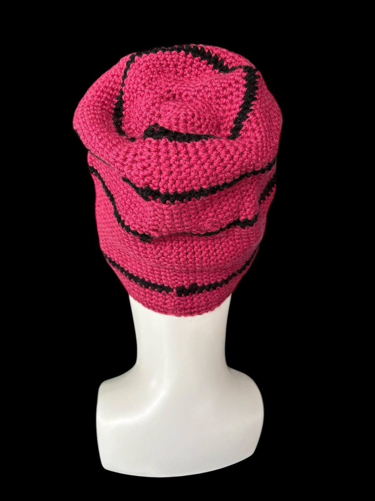 Japanese Brand × Kapital × Vintage Crochet Knitted Handmade big Beanie Hats Rare ☠️☠️ Size ONE SIZE - 3 Thumbnail