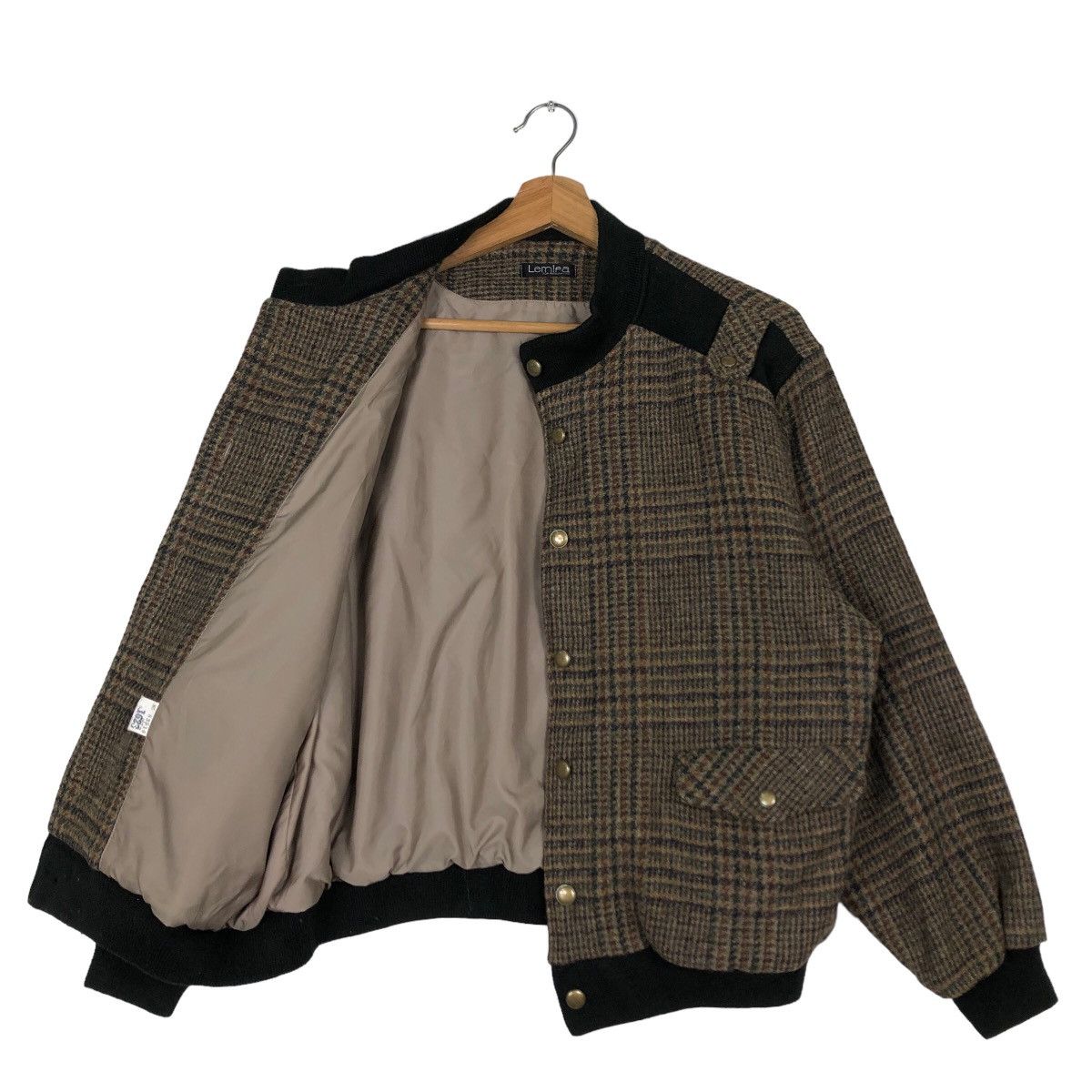Japanese Brand 🔥Vintage Bomber Jacket Lemifa Tartan Design Issey Miyake Size US M / EU 48-50 / 2 - 11 Thumbnail