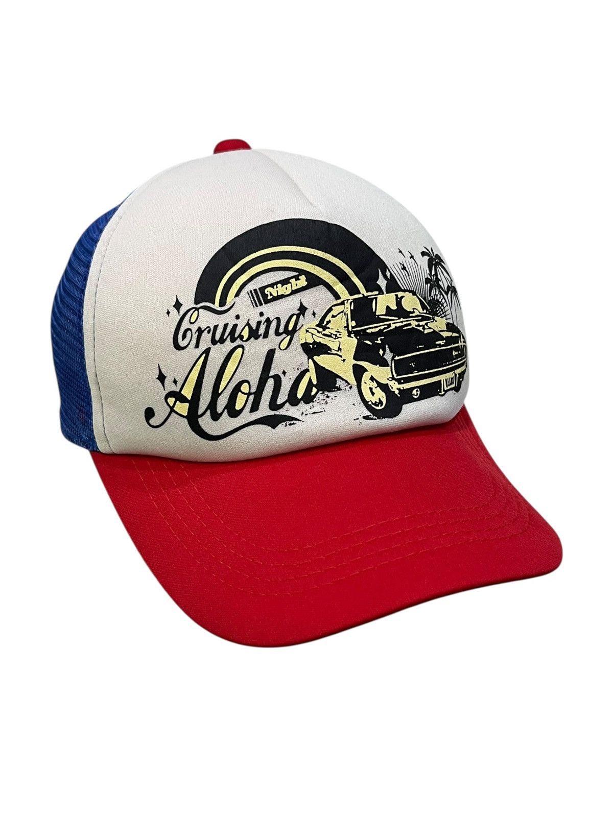 Beams Japan Vintage Y2K BEAMS Trucker Hat Aloha Car Print Pepsi Vibes Size ONE SIZE - 4 Thumbnail