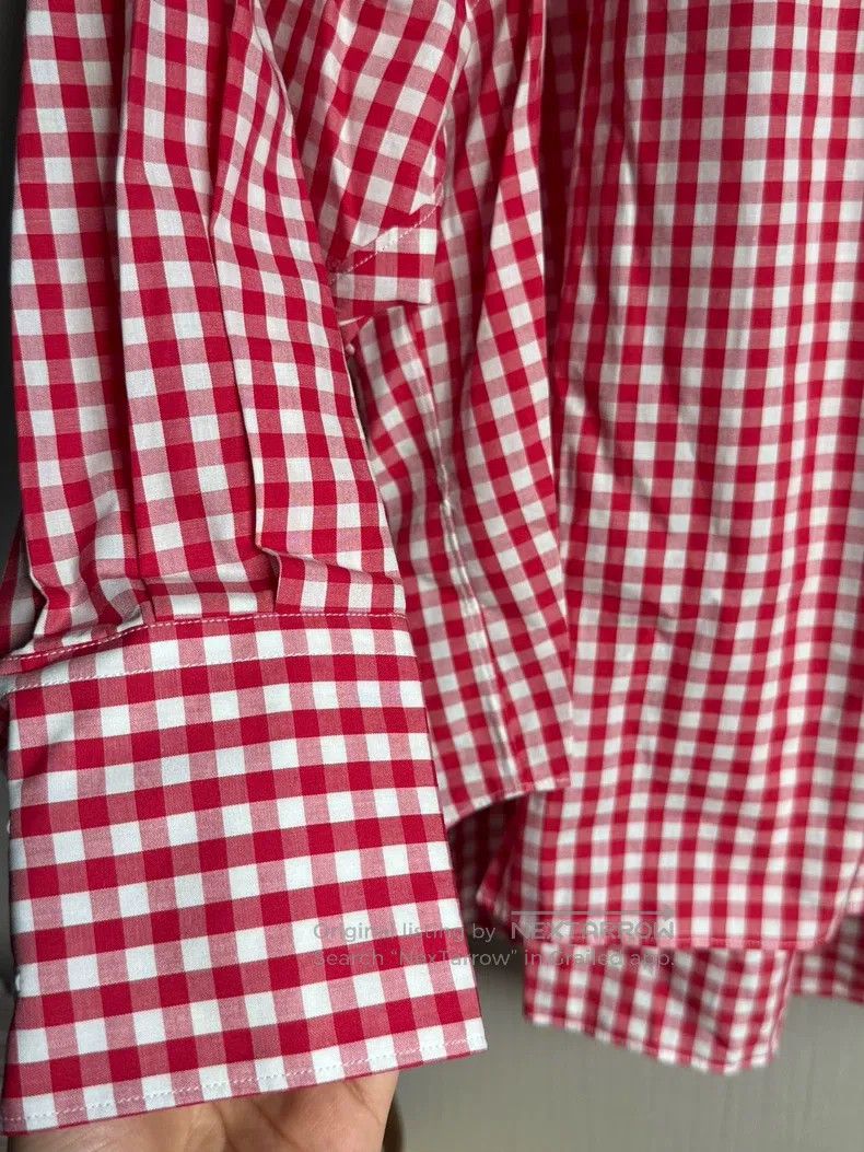 Comme des Garcons Comme Des Garcons Red plaid shirt Size XS / US 0-2 / IT 36-38 - 4 Thumbnail