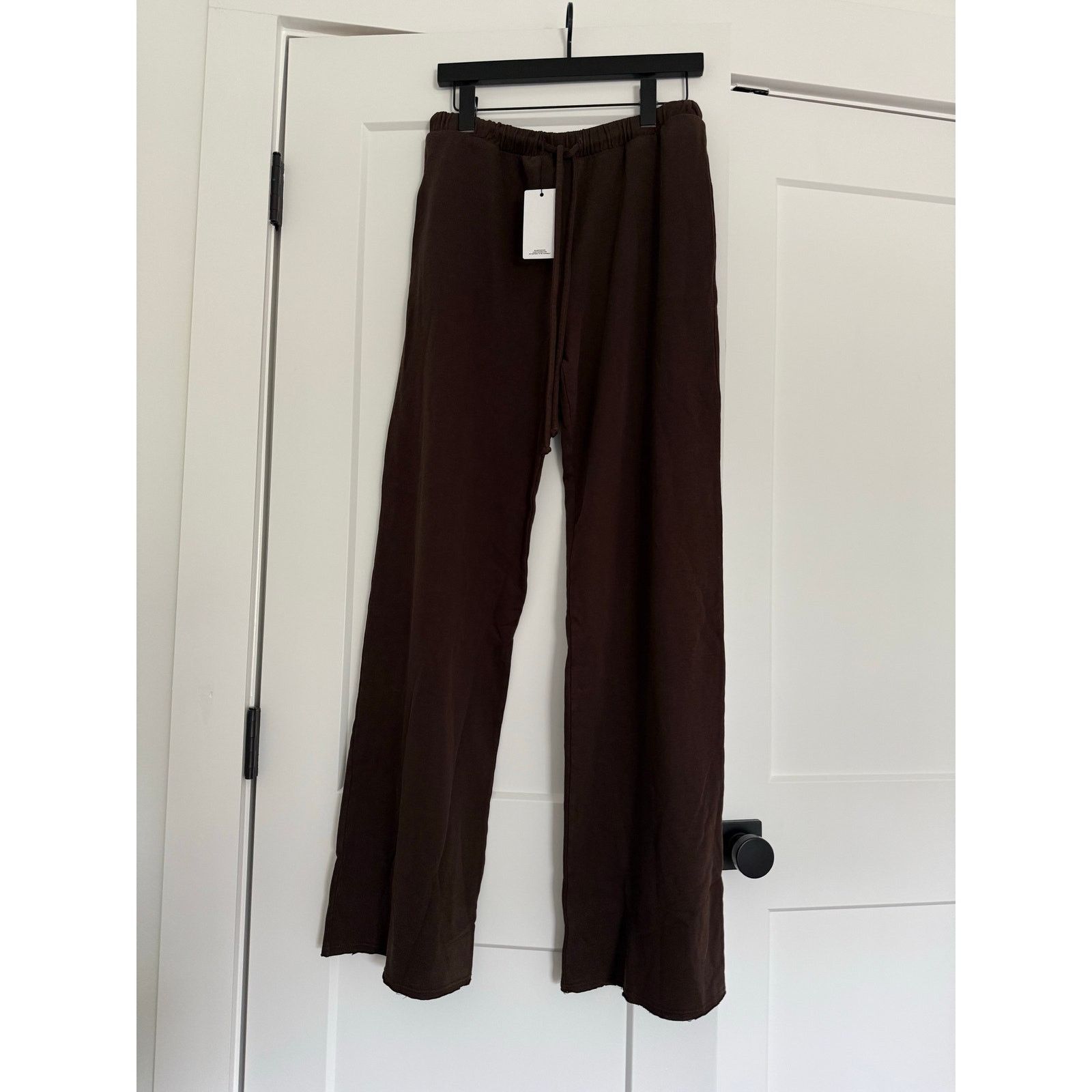 REVOLVE $154 New Lanston Brown Wide Leg Drawstring Sweatpants Small Size 28" / US 6 / IT 42 - 4 Thumbnail