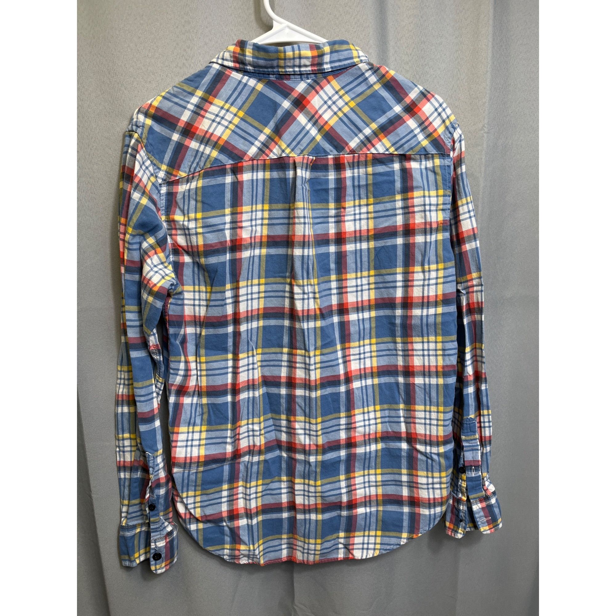 American Eagle Outfitters American Eagle SKU 7696 Mens Casual Button Up Plaid Shirt Si Size US S / EU 44-46 / 1 - 2 Thumbnail