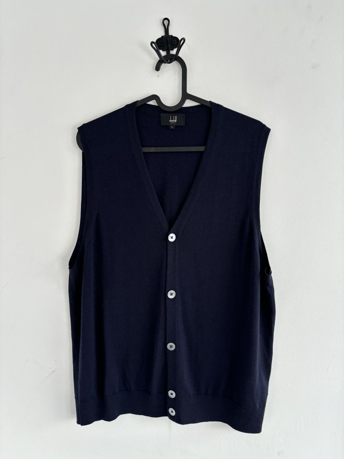 Alfred Dunhill Dunhill Wool Button Vest Size US L / EU 52-54 / 3 - 1 Thumbnail