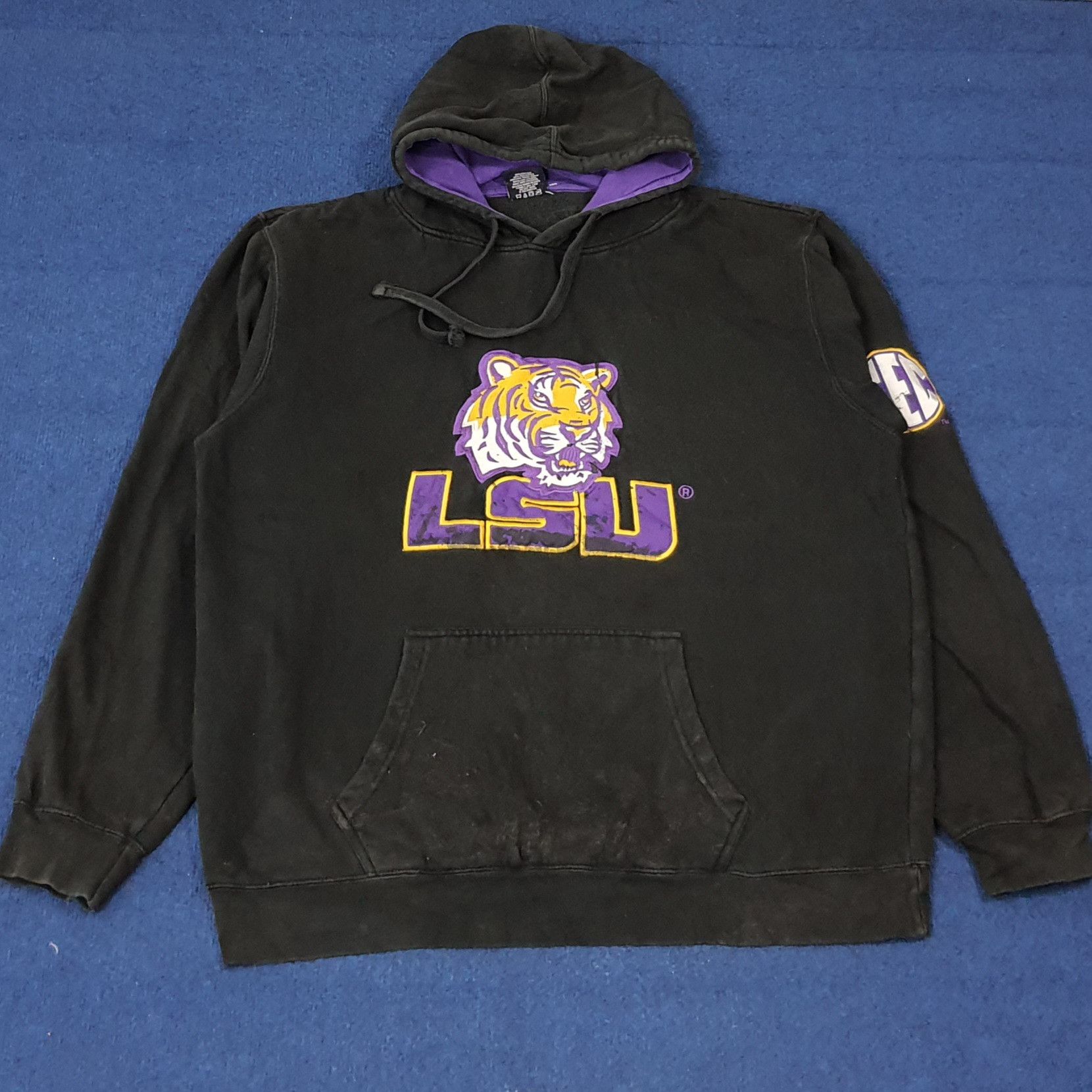 Vintage Vintage LSU Tiger Football Hoodie C270N9 Size US XL / EU 56 / 4 - 1 Thumbnail