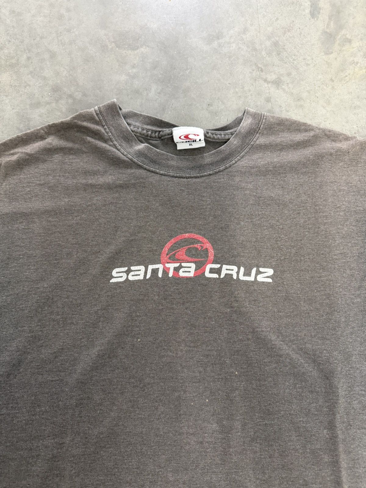 O'Neill O'neill Santa Cruz Surf Faded T Shirt Vintage Y2K 2000s Grey Size US XL / EU 56 / 4 - 8 Thumbnail