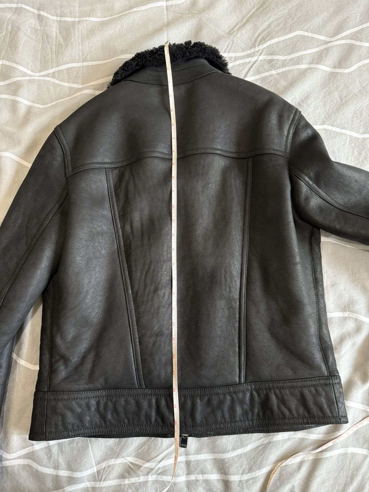 Drome Drome Shearling Leather Bomber Jacket Black Medium Size US M / EU 48-50 / 2 - 18 Thumbnail