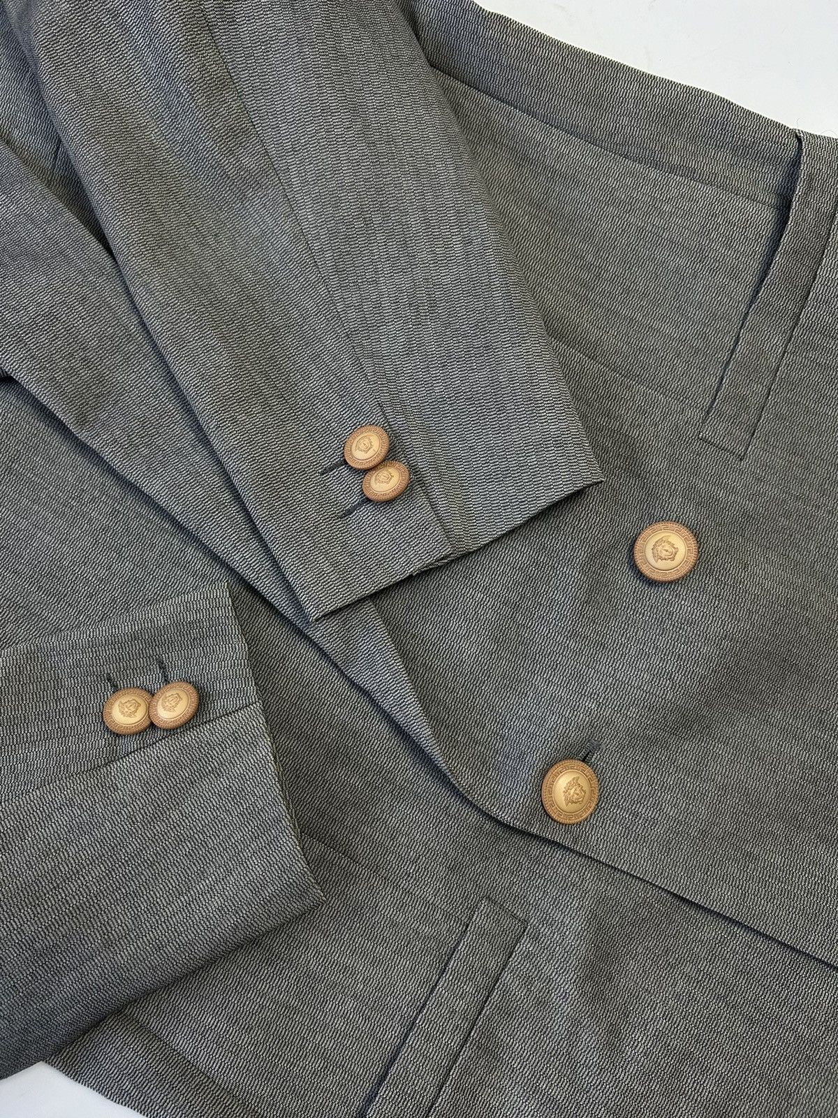 Designer × Versace GIANNI VERSACE DOUBLE BREAST BLAZER Size 46R - 3 Thumbnail