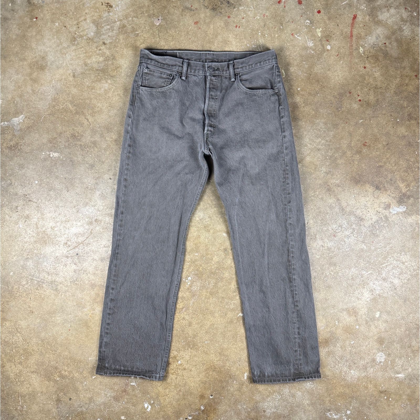 Levi's Y2K Levi’s 501XX Button Fly Jeans Men’s 33x29 Grey Size US 33 - 1 Thumbnail