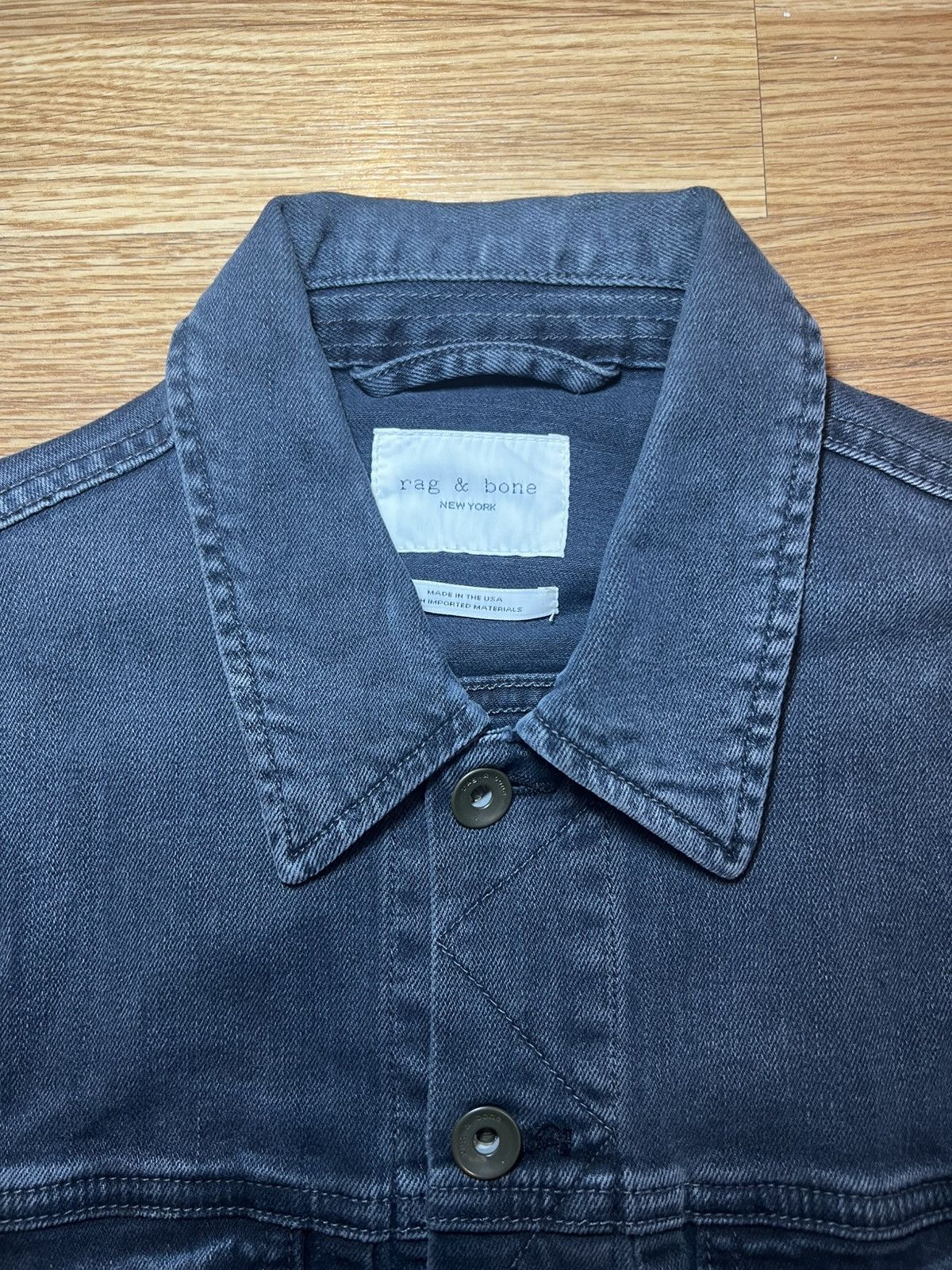 Rag & Bone rag & bone Slate Blue Denim XS jacket Size US XS / EU 42 / 0 - 3 Thumbnail