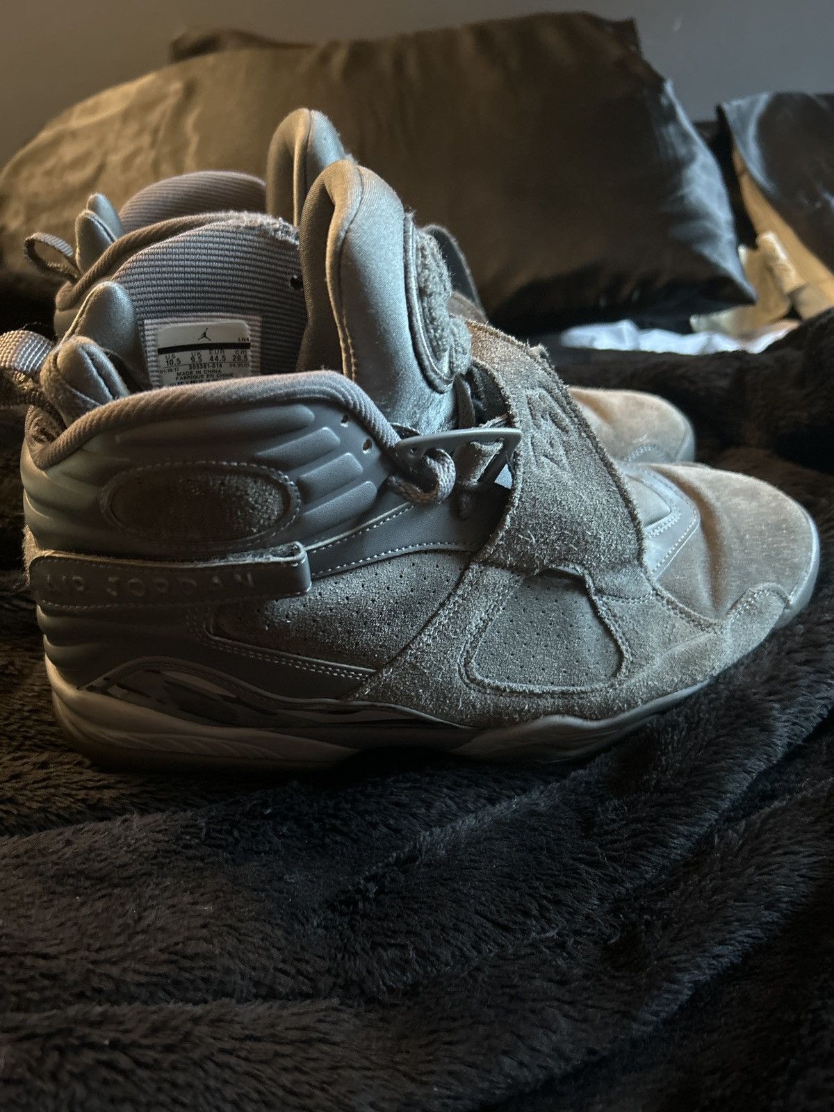 Jordan Brand × Nike Jordan 8 Wolf Grey Size US 10.5 / EU 43-44 - 1 Thumbnail