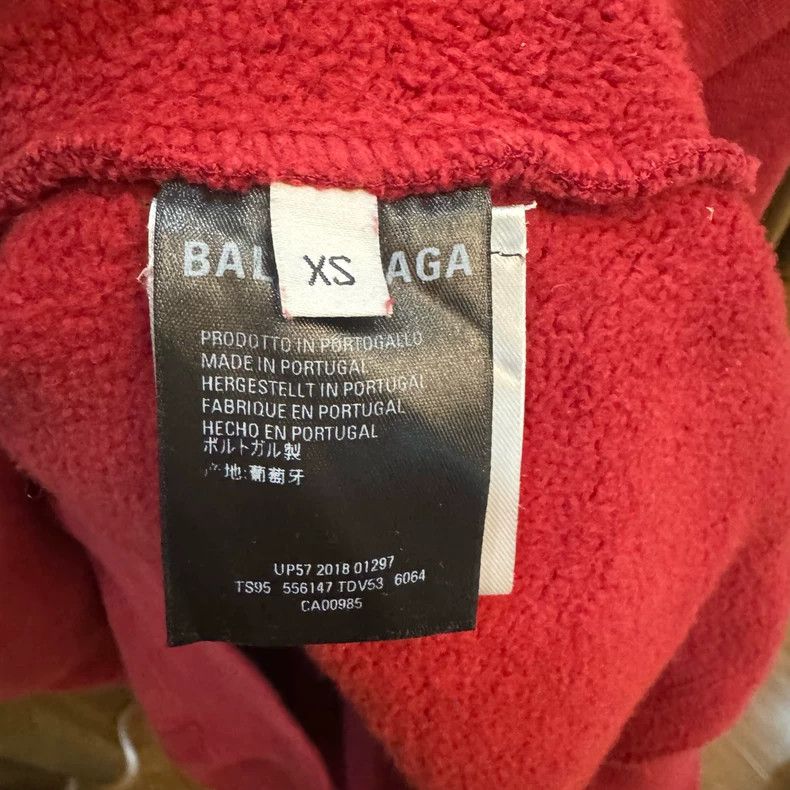 Balenciaga Balenciaga red back logo long sleeves 2501-Nextarrow Size US XS / EU 42 / 0 - 3 Thumbnail