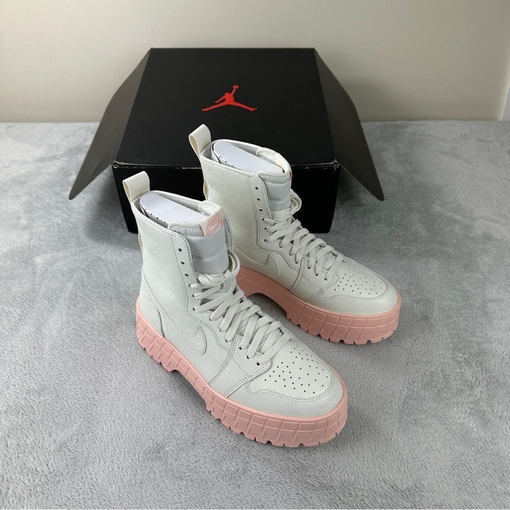 Jordan Brand Nike Air Jordan 1 Brooklyn Women's White Boots Sz 10 US/7.5 Size US 10 / IT 40 - 1 Thumbnail