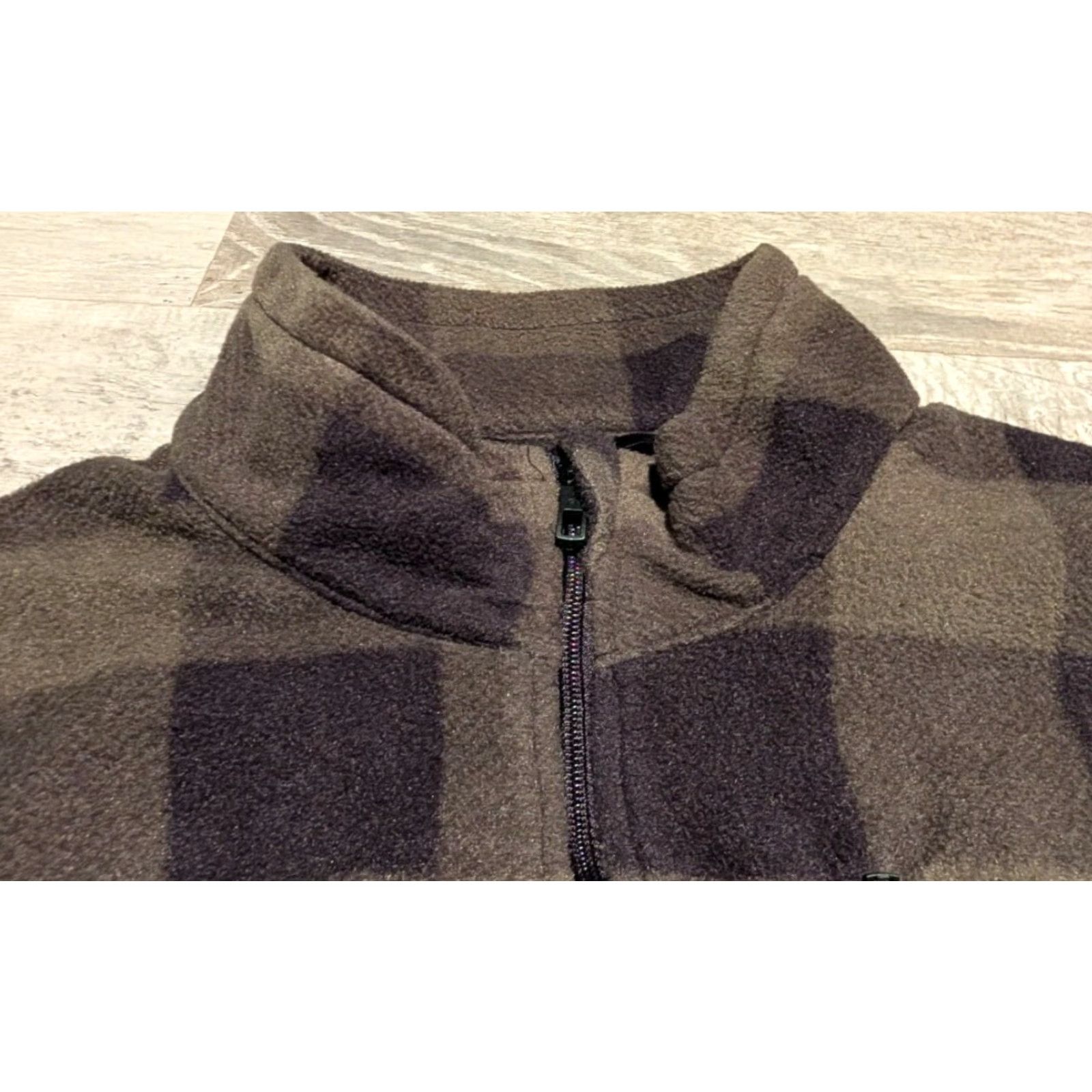 Vintage Everest Men’s Fleece Full Zip Plaid Jacket Dark Green & Black 2XL EUC Size US XXL / EU 58 / 5 - 7 Thumbnail