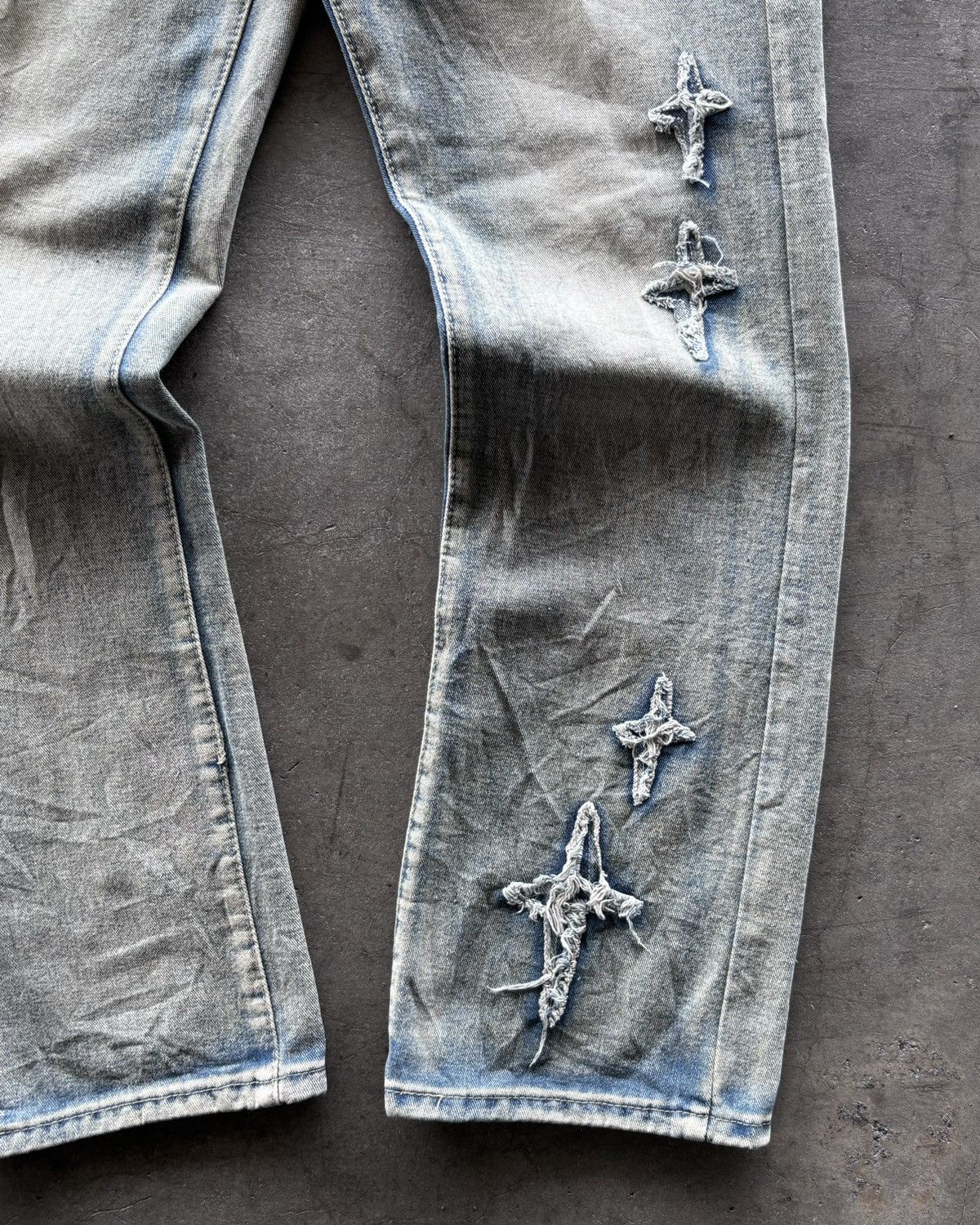 If Six Was Nine × Japanese Brand × Le Grande Bleu (L.G.B.) 2000s Mudwash Denim Jeans Size US 27 - 3 Thumbnail
