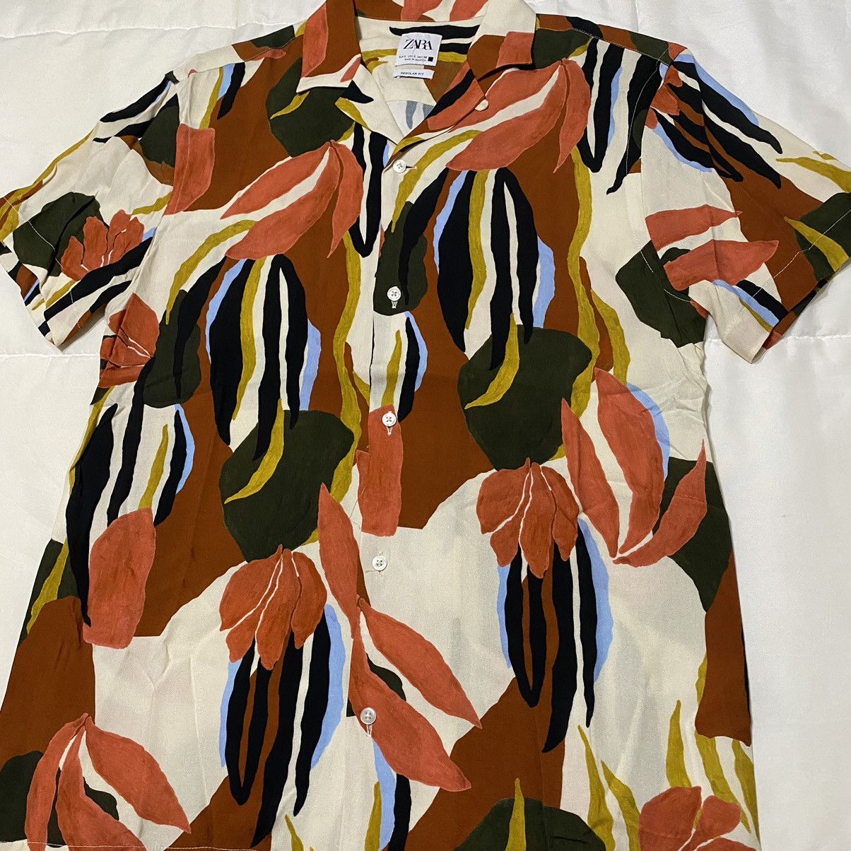 Zara Zara Camp Collar Shirt Size US S / EU 44-46 / 1 - 3 Thumbnail