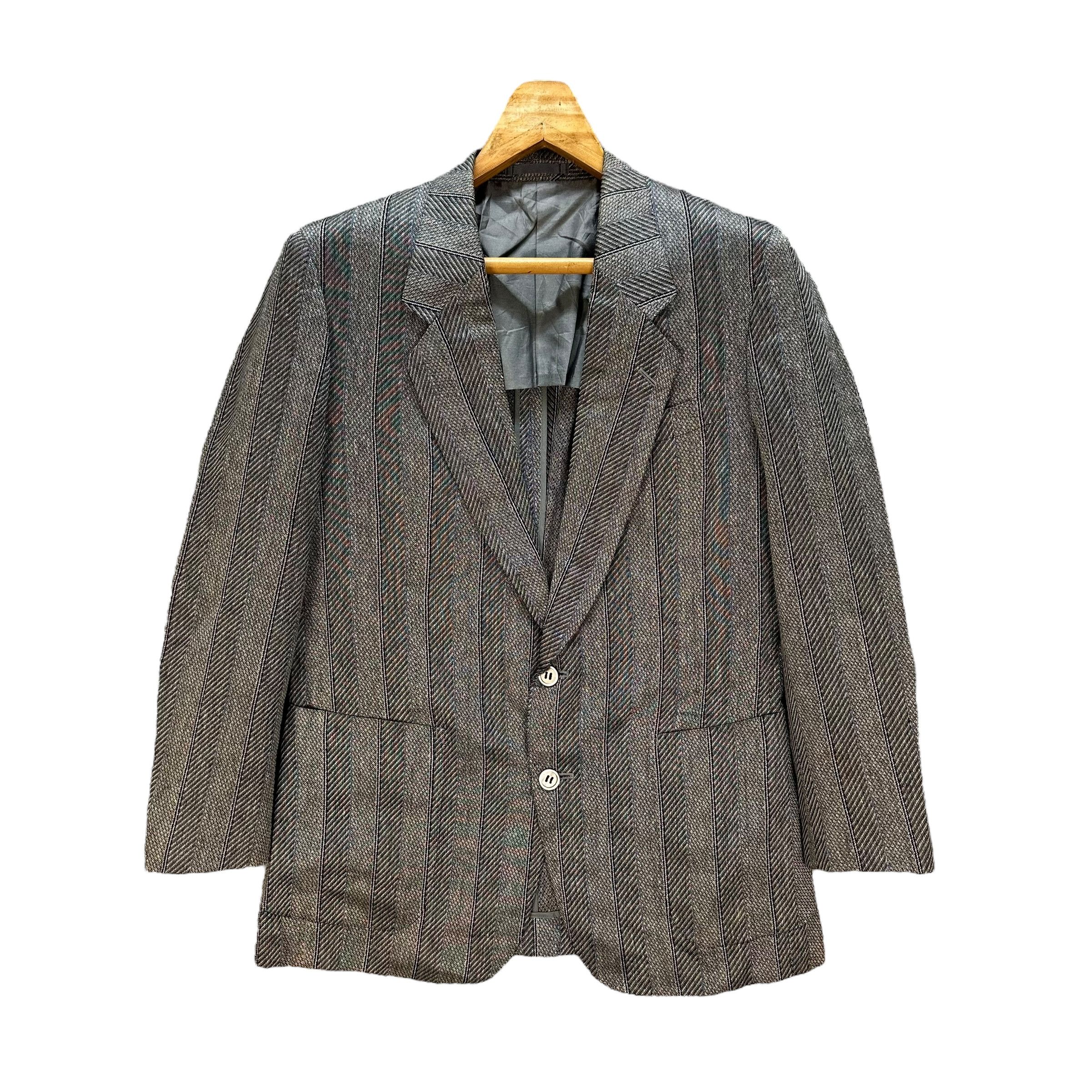Lanvin LANVIN PARIS Stripe Suit Jacket Blazers #A56-1288 Size US M / EU 48-50 / 2 - 1 Thumbnail