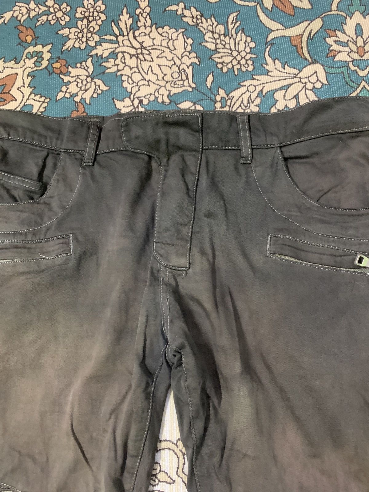 Balmain BALMAIN PARIS BIKER JEANS LAMPO ZIPPER Size US 38 / EU 54 - 3 Thumbnail