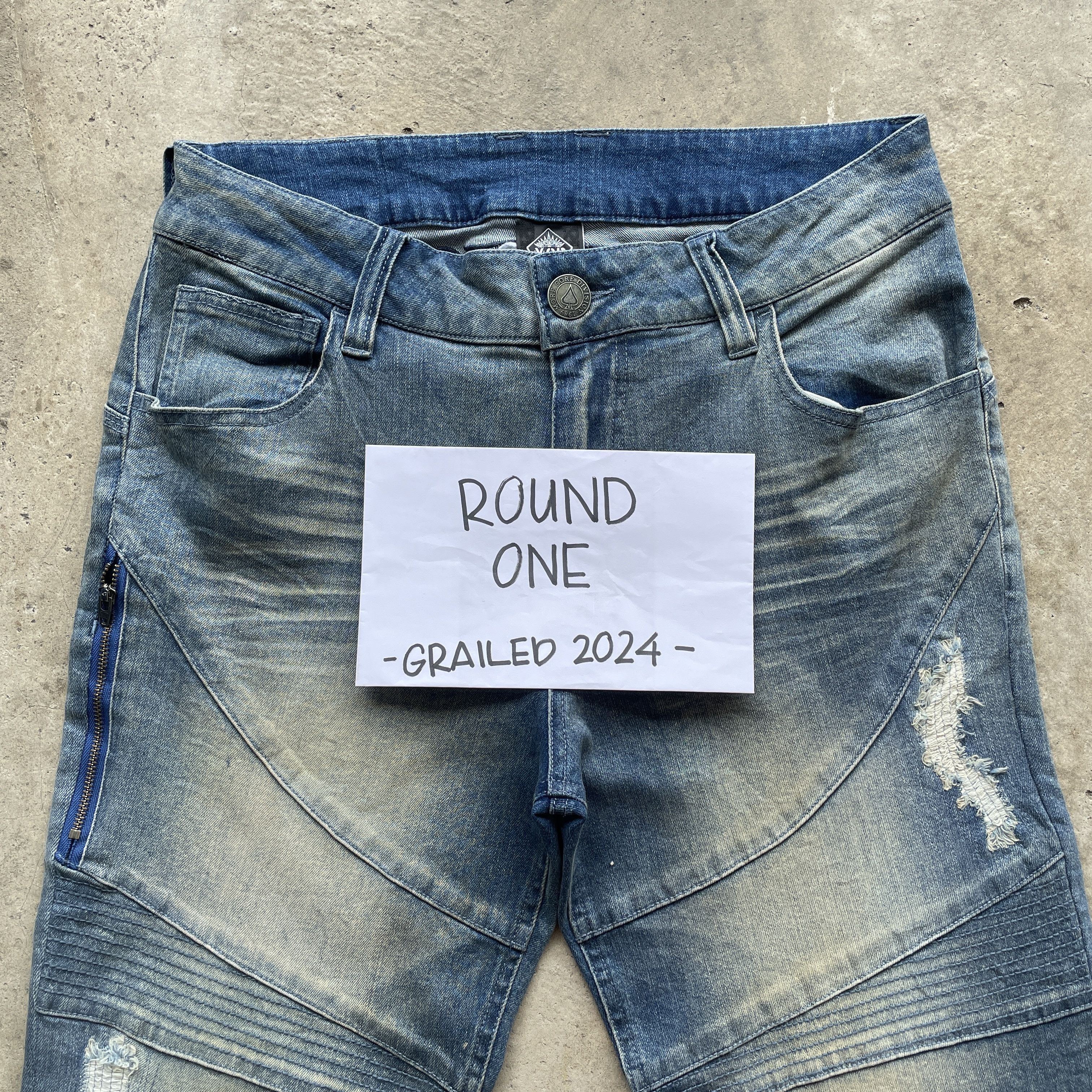 Japanese Brand × Rusty Vintage MCD Jeans Double Knee Rusty Embroidery Pants Denim Size US 31 - 4 Thumbnail