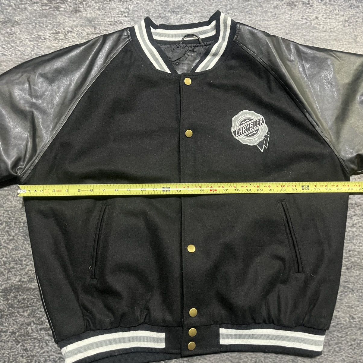 Chrysler VINTAGE Y2K CHRYSLER EMBROIDERED FAUX LEATHER VARSITY JACKET Size US XL / EU 56 / 4 - 9 Thumbnail