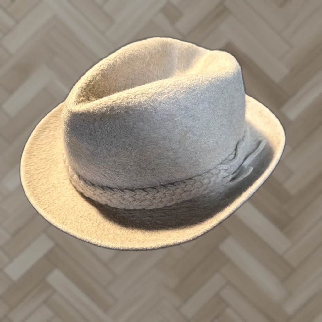 Borsalino VINTAGE Borsalino Hat Fedora Beige 7 1/8 Italy Cashmere Silchi Size ONE SIZE - 1 Thumbnail
